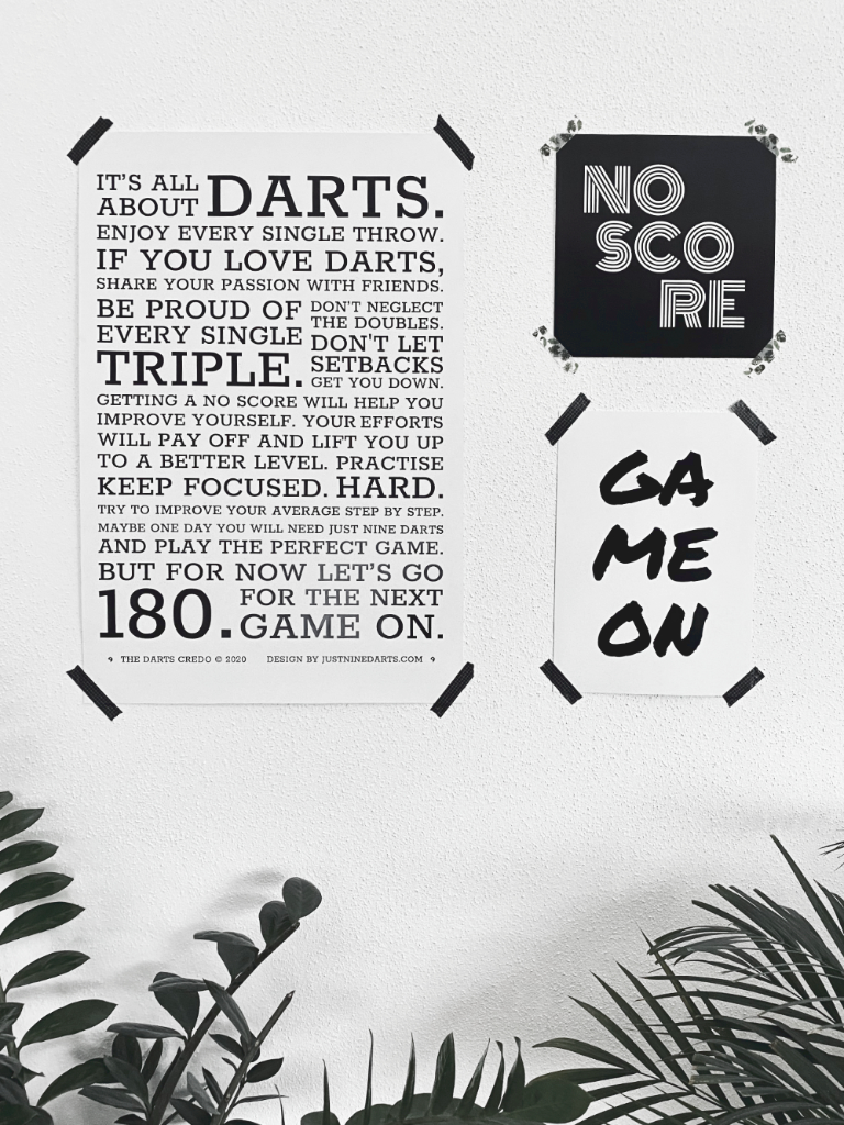 Darts Poster Bundle 3er Set Collection PASSION