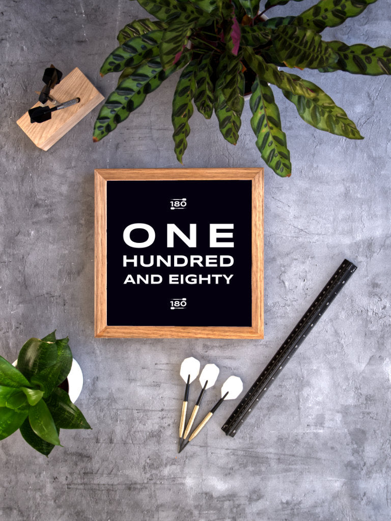 Dart Poster One Hundred and Eighty Mood Just Nine Darts