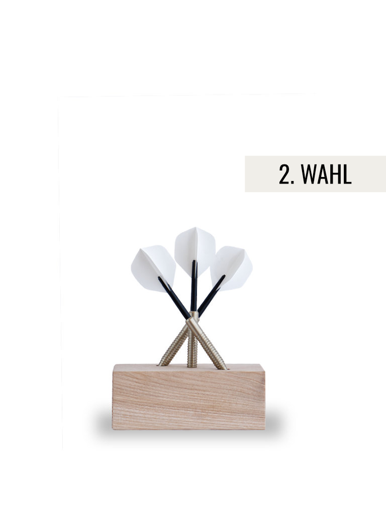 Dart Ständer Holz für 3 Pfeile (Esche Natur) - ZWEITE WAHL