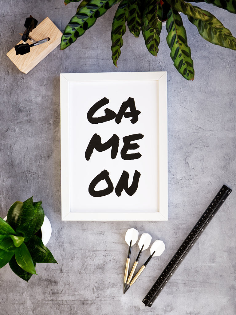 Dart Poster Game On Mood Just Nine Darts