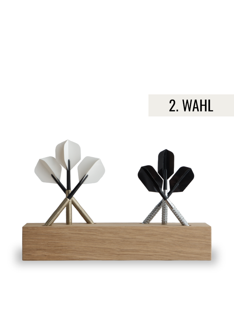 Dartständer Holz Eiche Natur 6 Pfeile Just Nine Darts Zweite Wahl