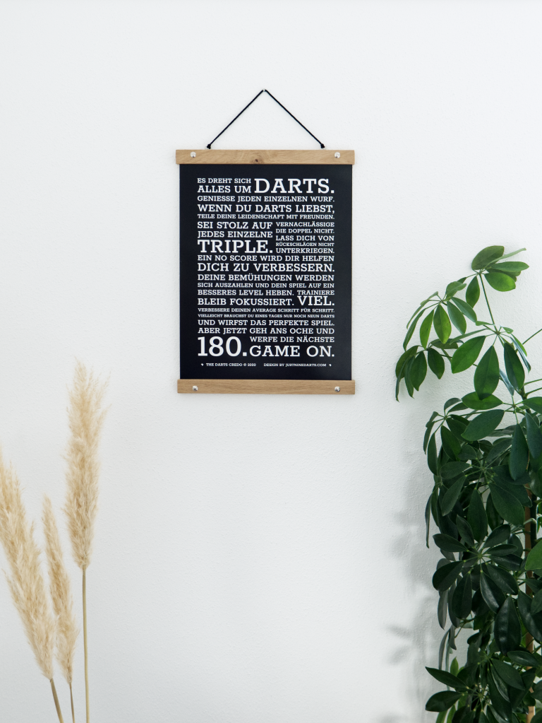 The Darts Credo "Deutsch" - Poster