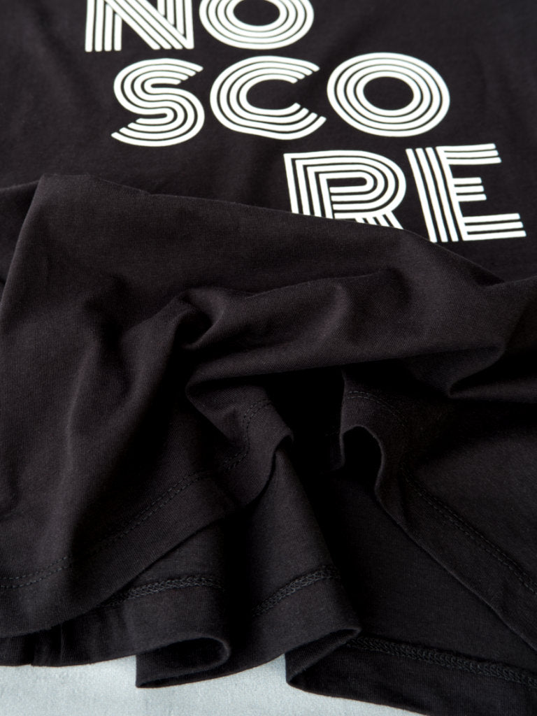 No Score T-Shirt Damen Just Nine Darts Detail Stoff