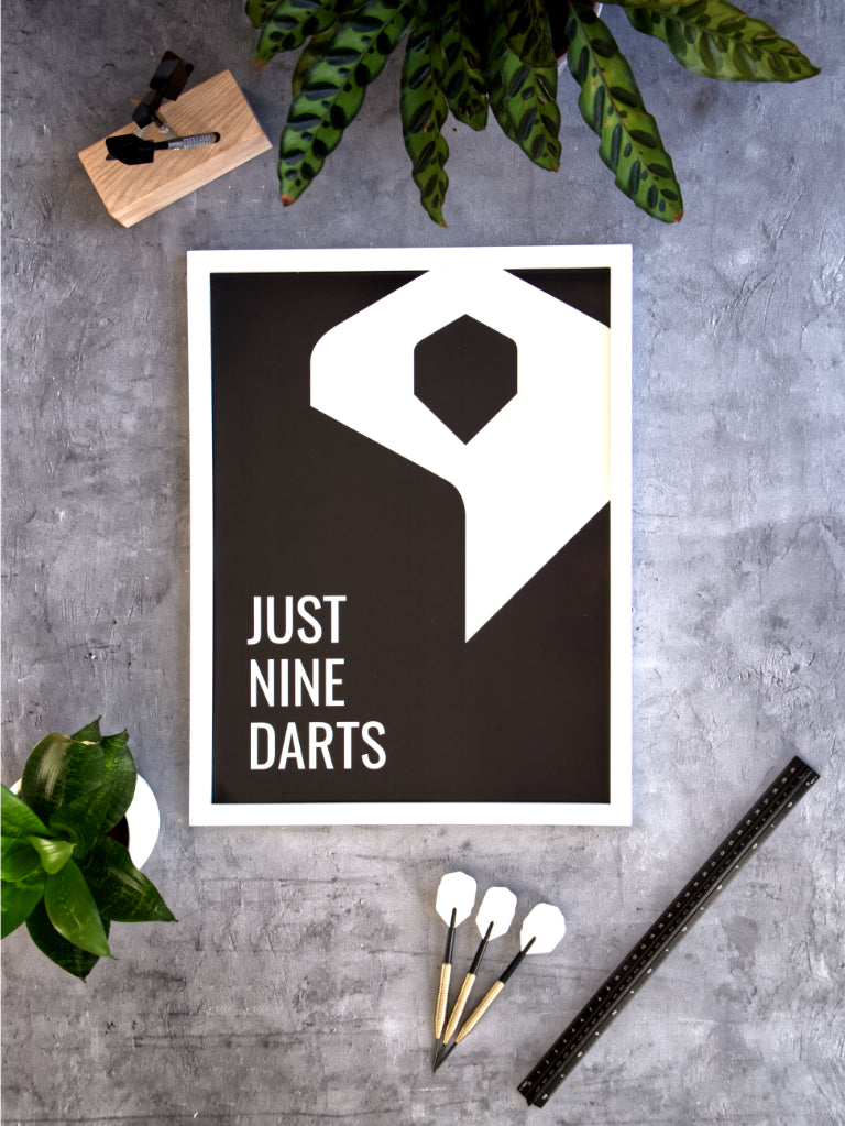 Dart Poster Just Nine Darts Mood
