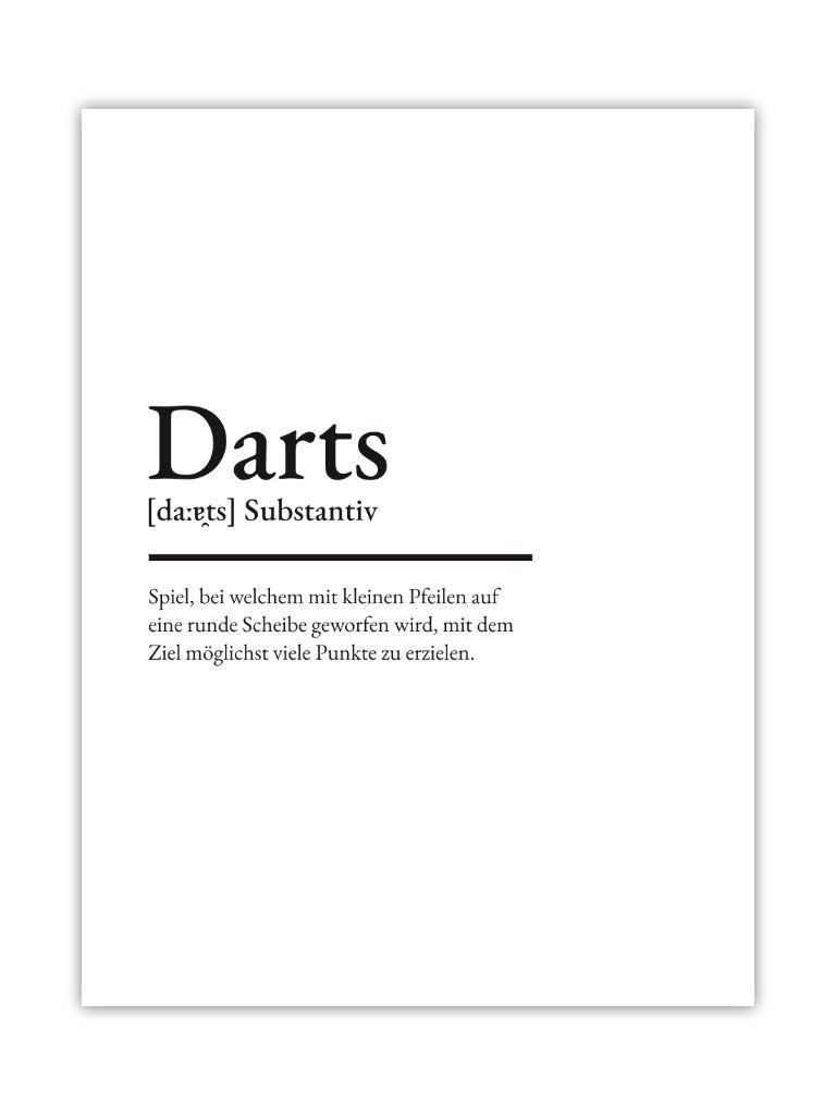 Dart Poster Darts Definition Just Nine Darts