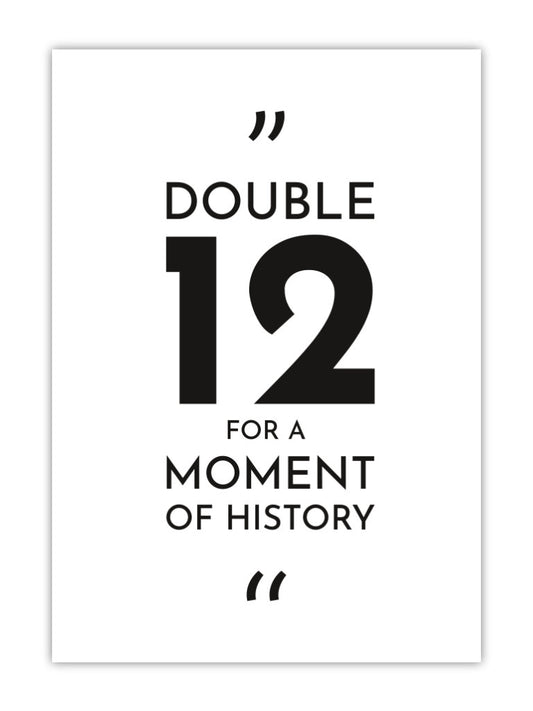 Dart Poster Double 12 for a Moment of History Just Nine Darts
