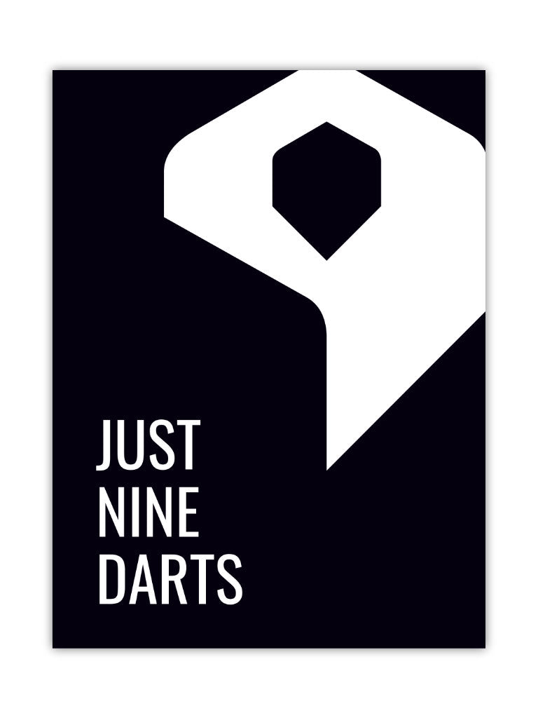 Dart Poster Just Nine Darts