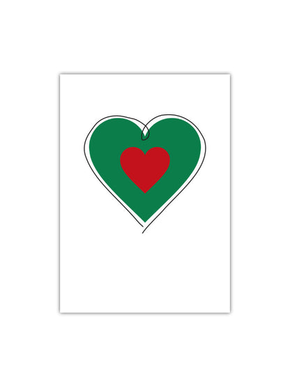 Dart Geschenkkarte Bullseye Love Just Nine Darts Vorderseite